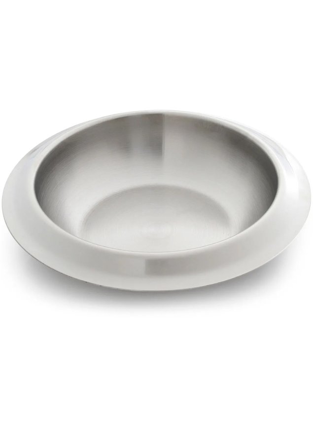 rechaud em aco inox cm redondo com tampa de vidro 5