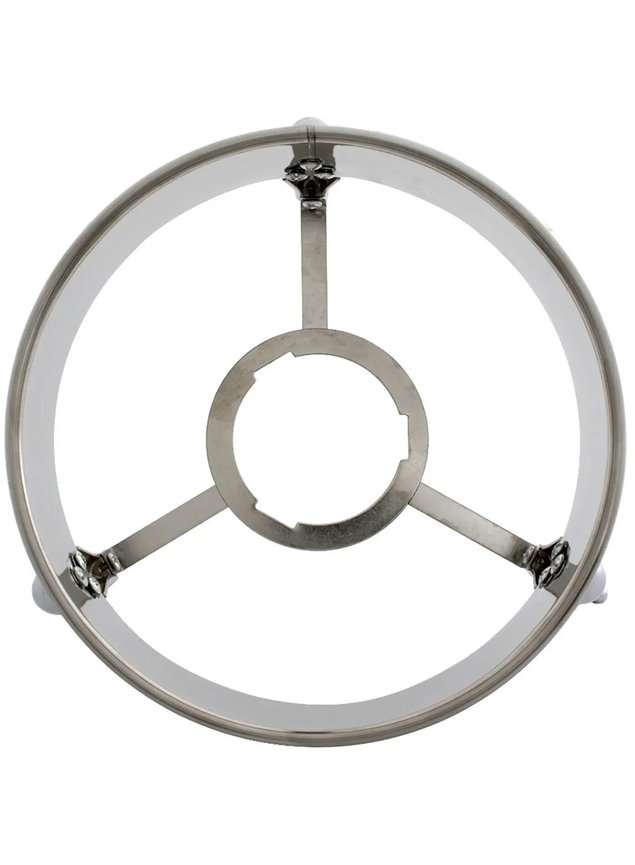 rechaud em aco inox cm redondo com tampa de vidro 6