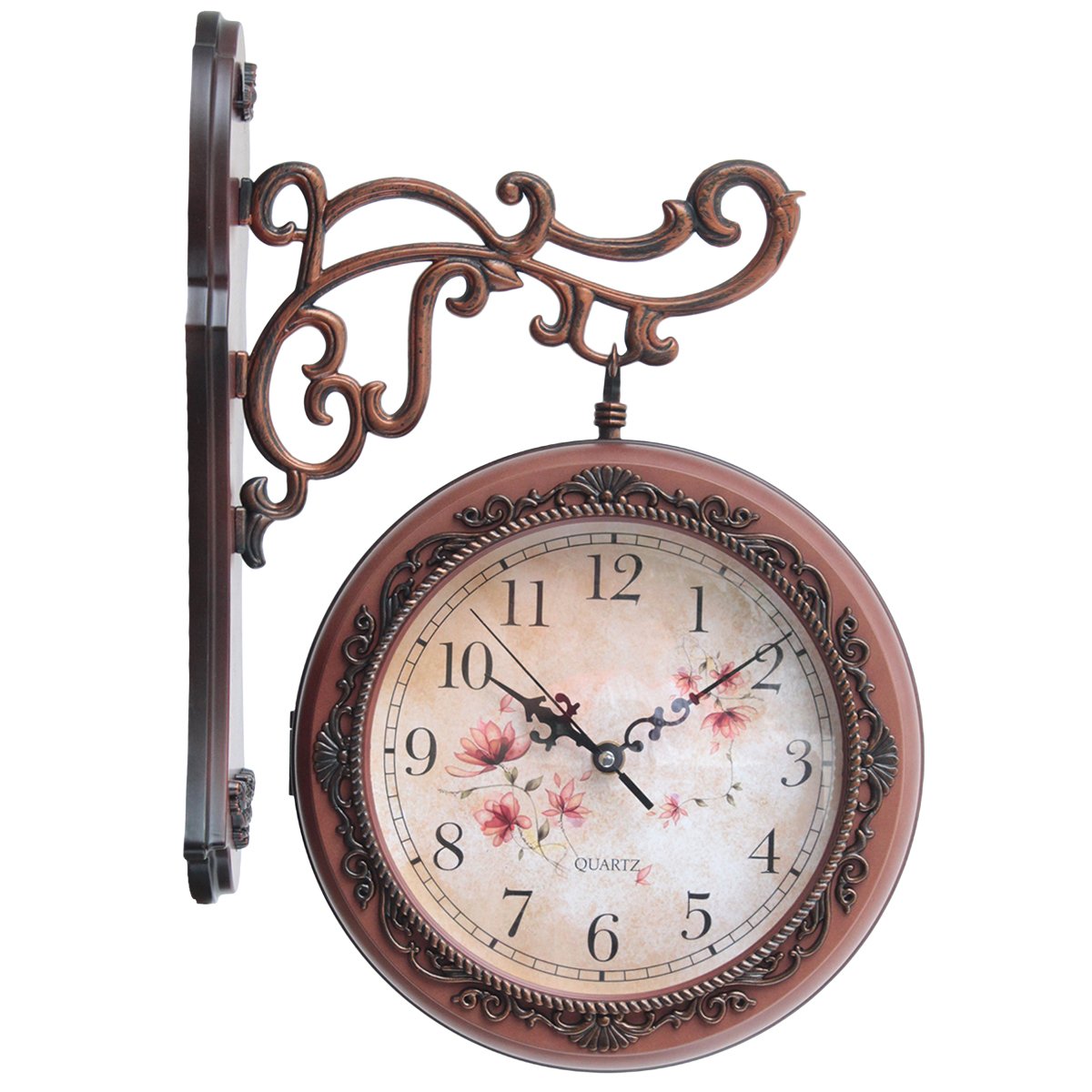 5364 relogio de parede dupla