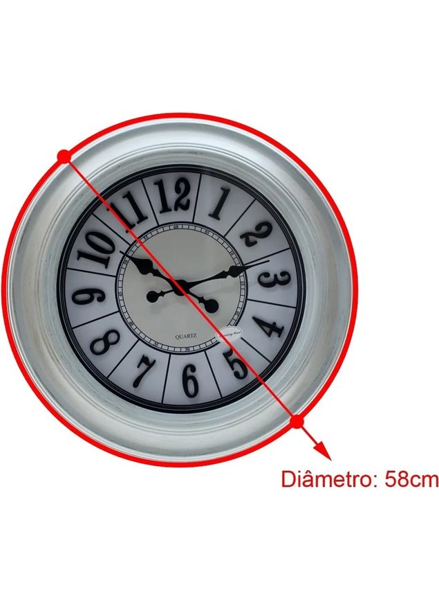 458 relogio 58cm grande branco 3