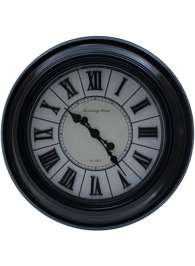 459 relogio roma 58cm grande preto 1