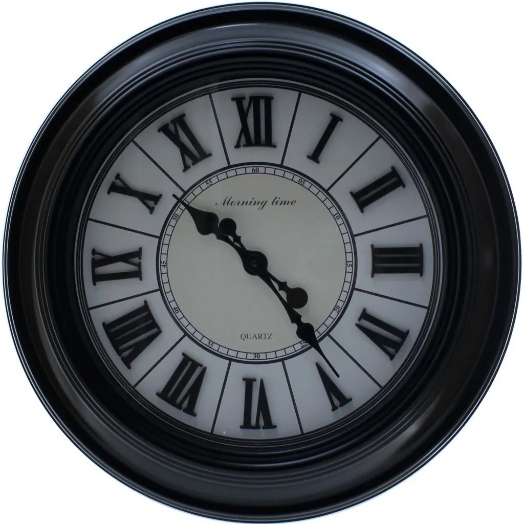 459 relogio roma 58cm grande preto 1