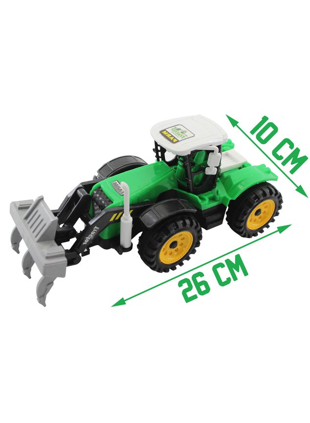 trator verde medidas