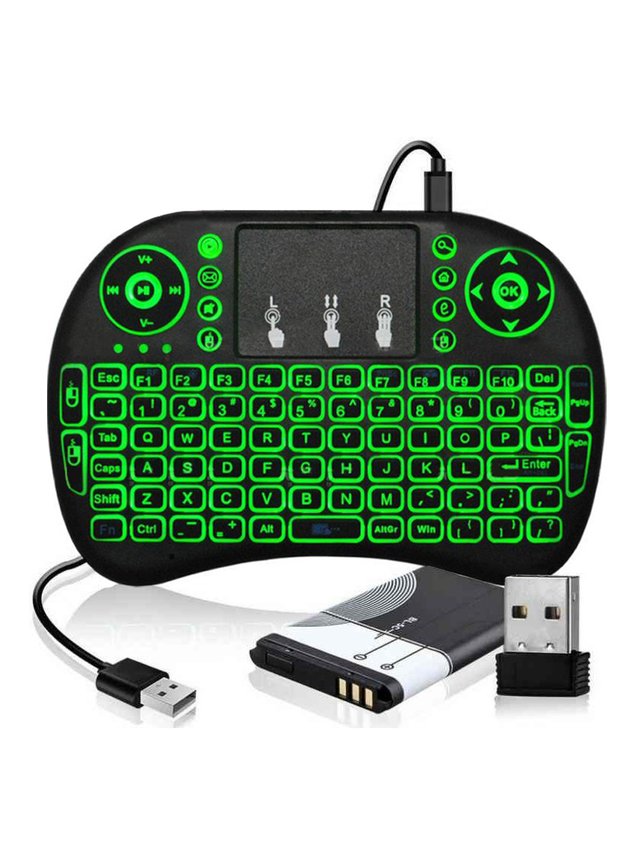 Mini Teclado USB Wireless Touchpad Sem Fio Android TV Smart