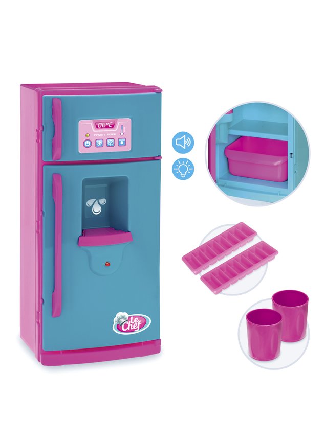 Brinquedo Mini Geladeira Le Chef Som e Luz