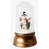 Decoração Enfeite Natal Cúpula Natalina Boneco de Neve 29,5cm xts7094
