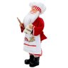 Boneco Natal Papai Noel Cozinheiro Padeiro Chef Em Tecido 48cm h21301 lado