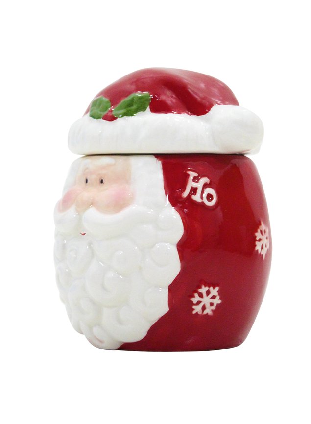 Açucareiro Enfeite Natal Pote Natalino Papai Noel Cerâmica 350ml noel h21172 medidas noel h21172 secundaria