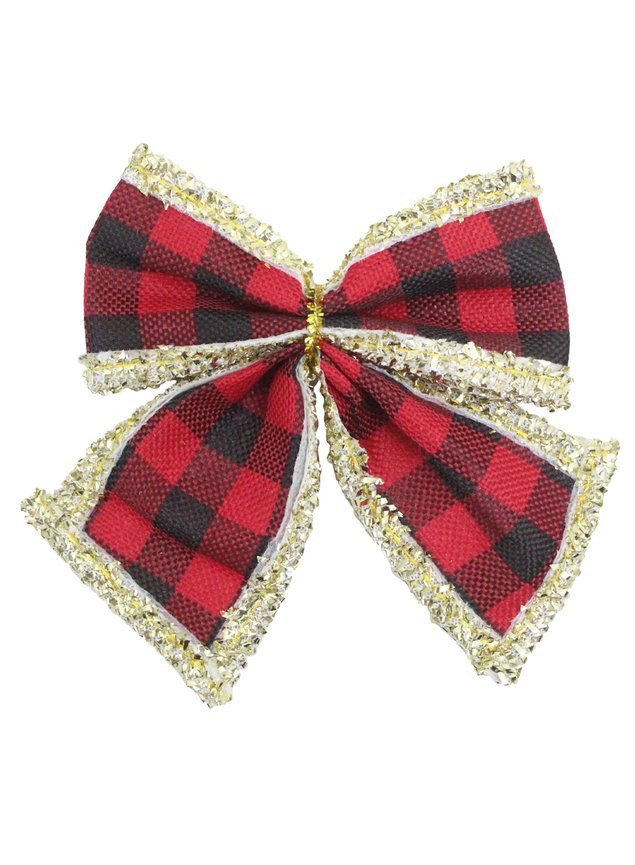 enfeite arvore natal laco lacinho vermelho 3 pecas 9cm h21424 sozinho