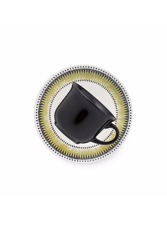 xicara com pires tie dye oxford ceramica 200ml