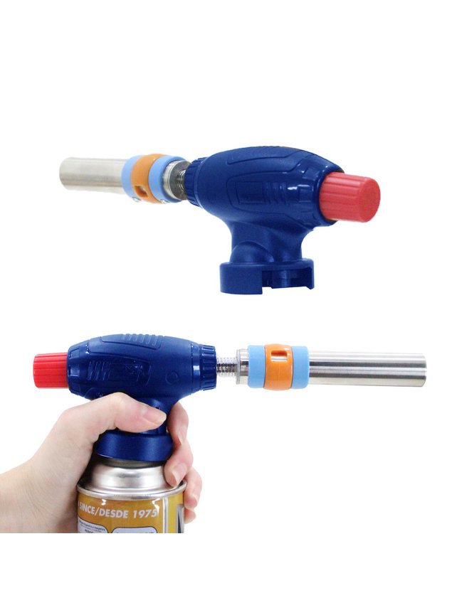 macarico de cozinha trc8459 azul na mao