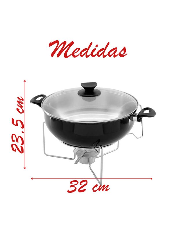 rechaud preto medidas