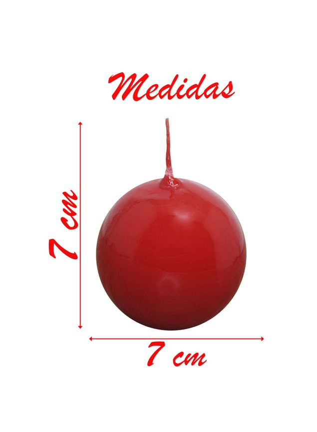 vela bola medidas