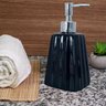 01 saboneteira liquida modelagem de ceramica lavabo preto luxo