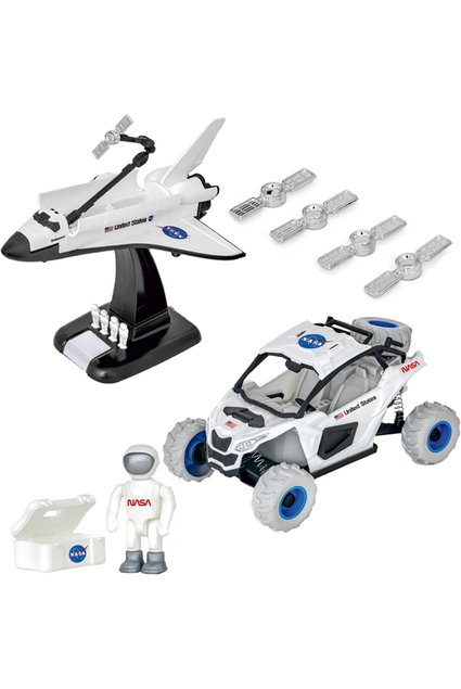 Kit Espacial Nasa 13 Peças Lunar Satélite Foguete Astronauta