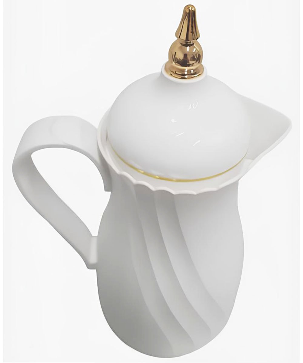 garrafa termica de mesa elegante branca cha cafe leite de 1l2