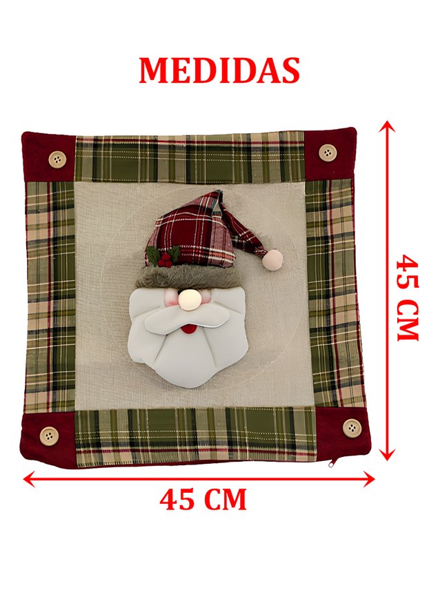 capa almofada decoracao natal papai noel 45cm1