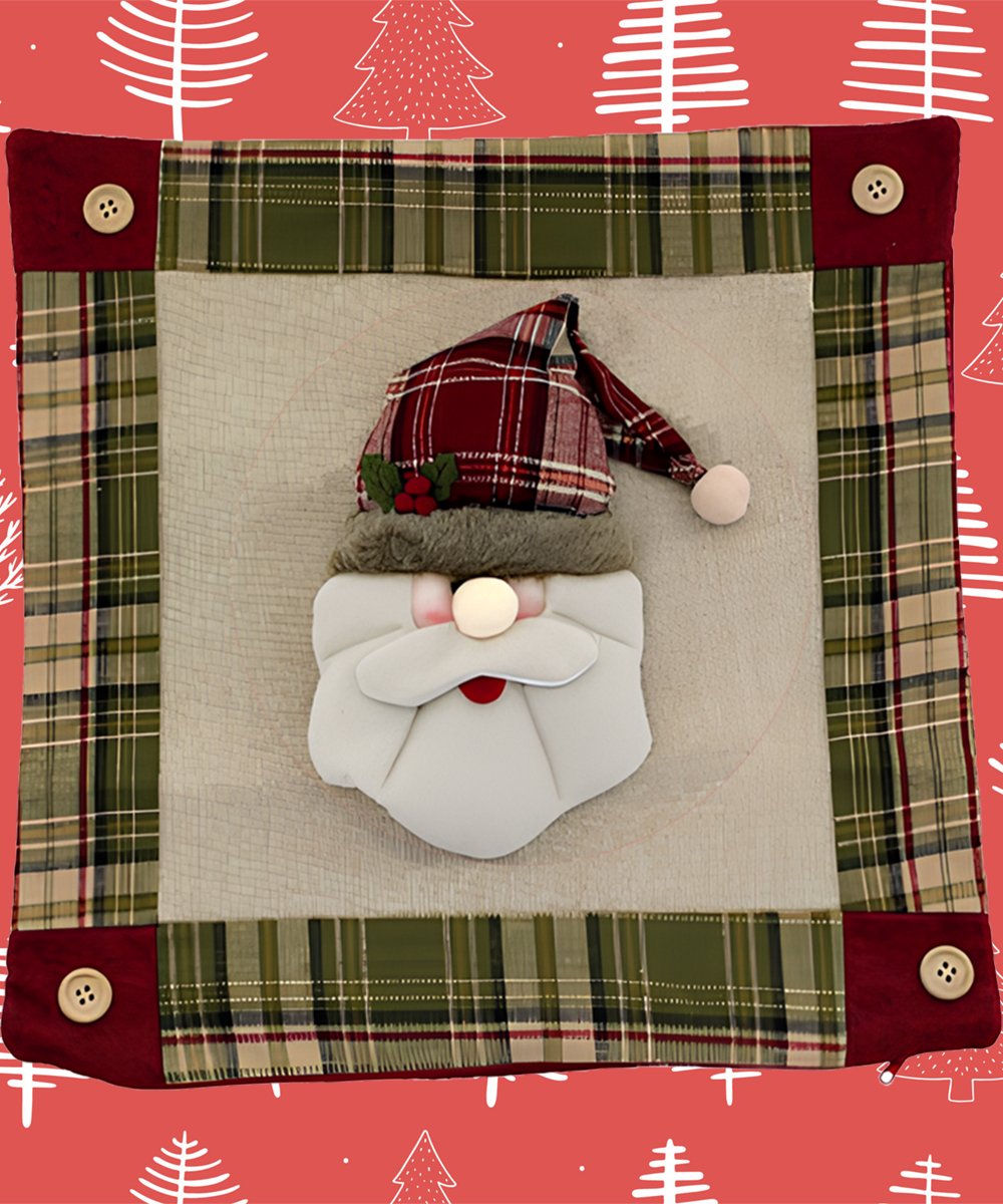 capa almofada decoracao natal papai noel 45cm2