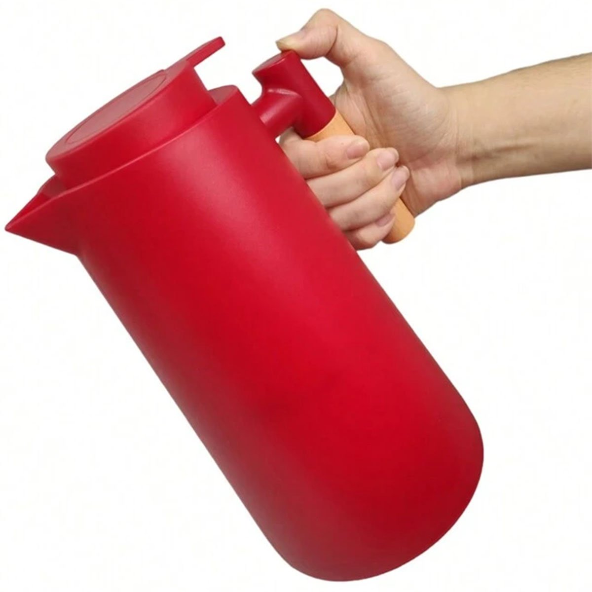 garrafa termica de mesa nordica vermelho cafe chimarrao 1l