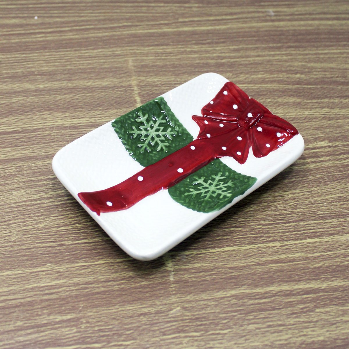 enfeite porta sabonete lavabo banheiro noel natal ceramica1