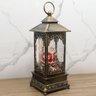 luminaria lamparina papai noel natalino leds musical de 30cm