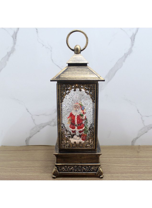 luminaria lamparina papai noel natalino leds musical de 30cm1