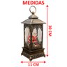 luminaria lamparina papai noel natalino leds musical de 30cm4