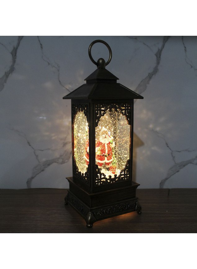 luminaria lamparina papai noel natalino leds musical de 30cm5