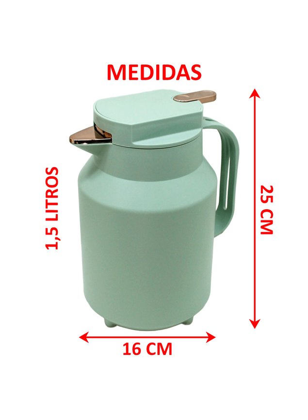 garrafa termica de mesa verde claro cafe cha chimarrao 1 5l2