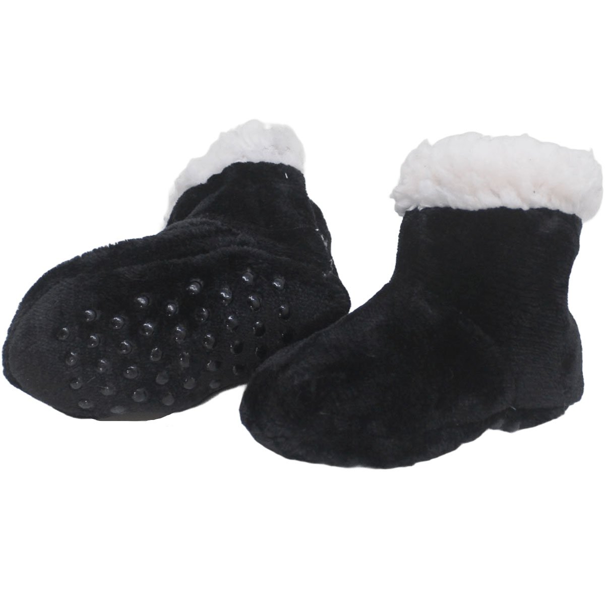 pantufas sapatinho preto inverno para bebes de 0 a 12 meses1