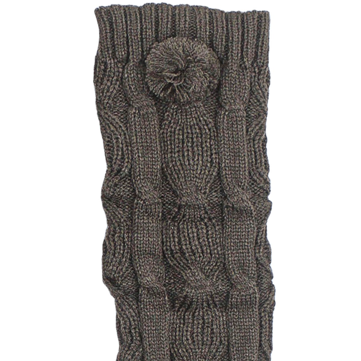 polainas adulto la feminina malha trico cinza moda inverno1