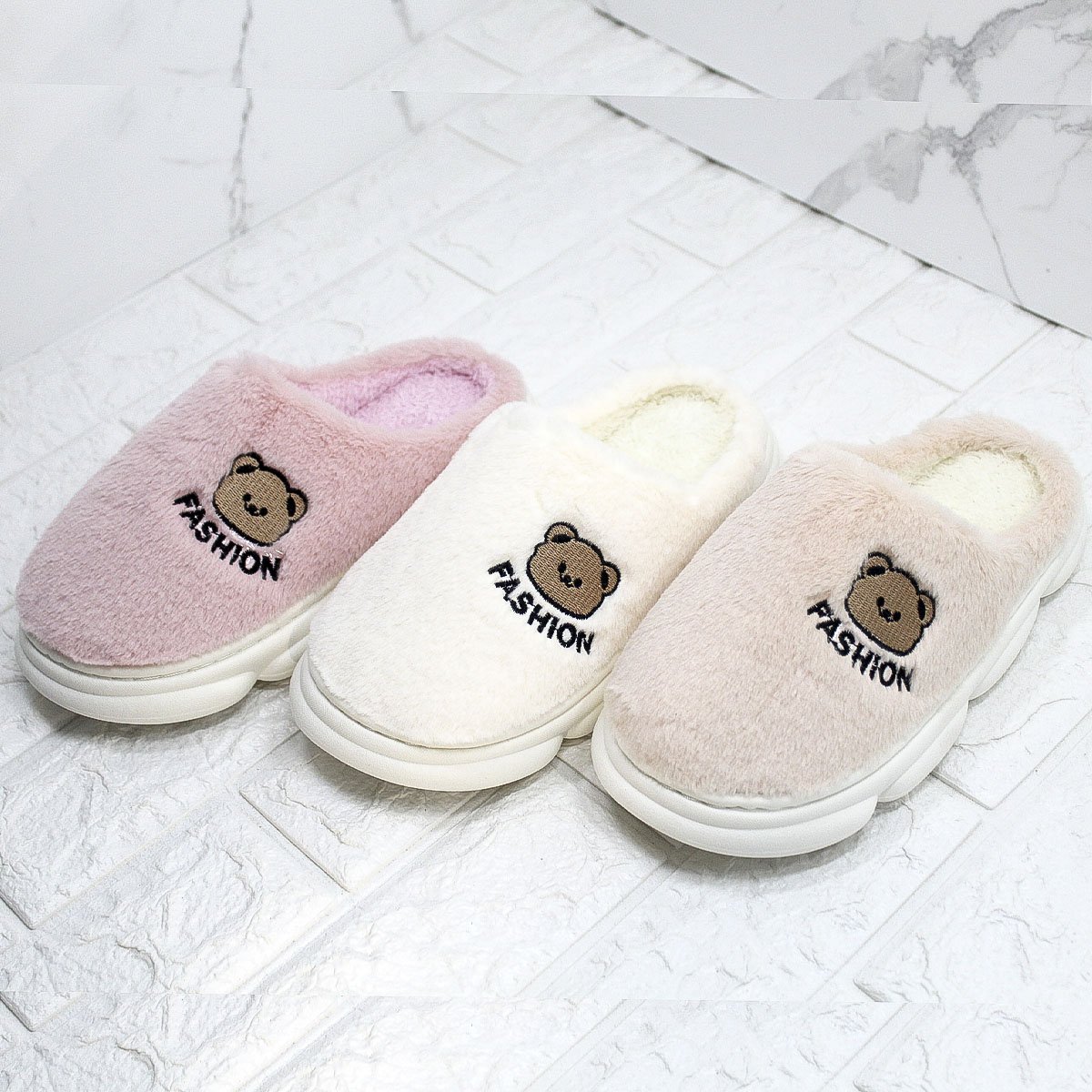 pantufas chinelos de inverno ursinho sapatos aconchegantes