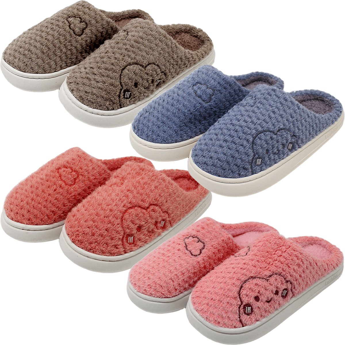 pantufa sapato chinelo inverno adulto unissex aconchegante1