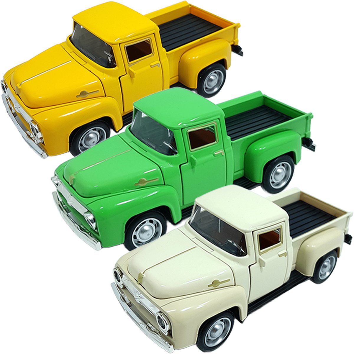 miniaturas carrinho camionete pickup f 100 kit 3pcs em metal