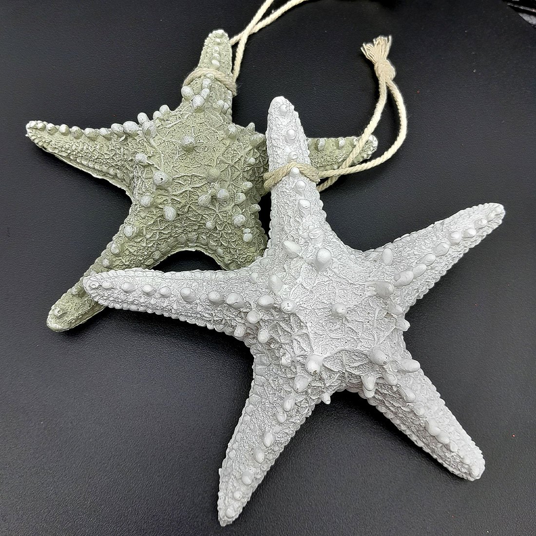 enfeite decorativo estrela do mar resina casa praia mar 16cm