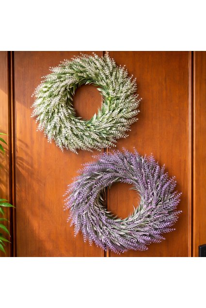 guirlanda enfeite decoracao lavanda alfazema artificial 30cm