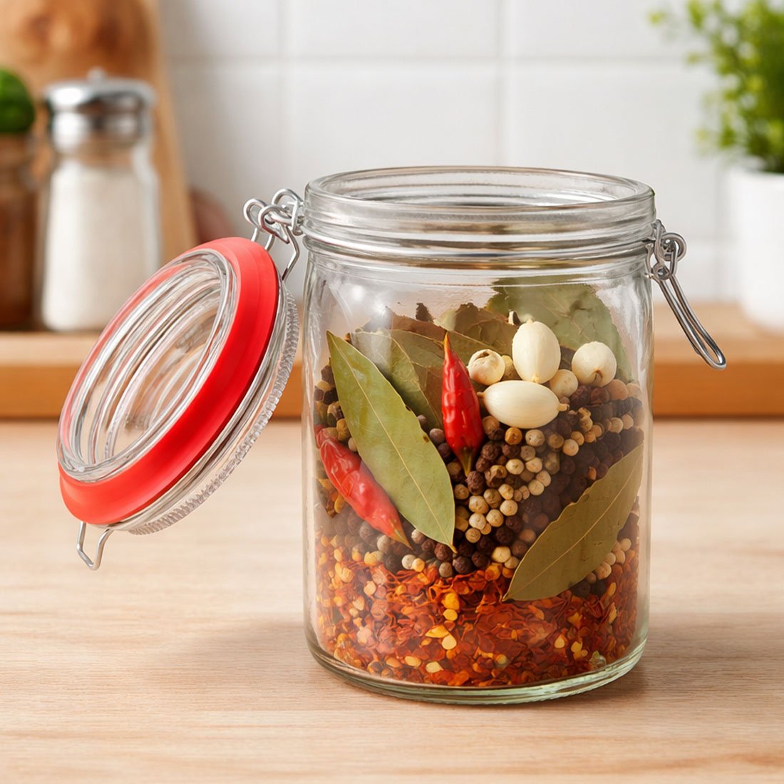 pote hermetico vidro porta mantimentos conserva 450ml2