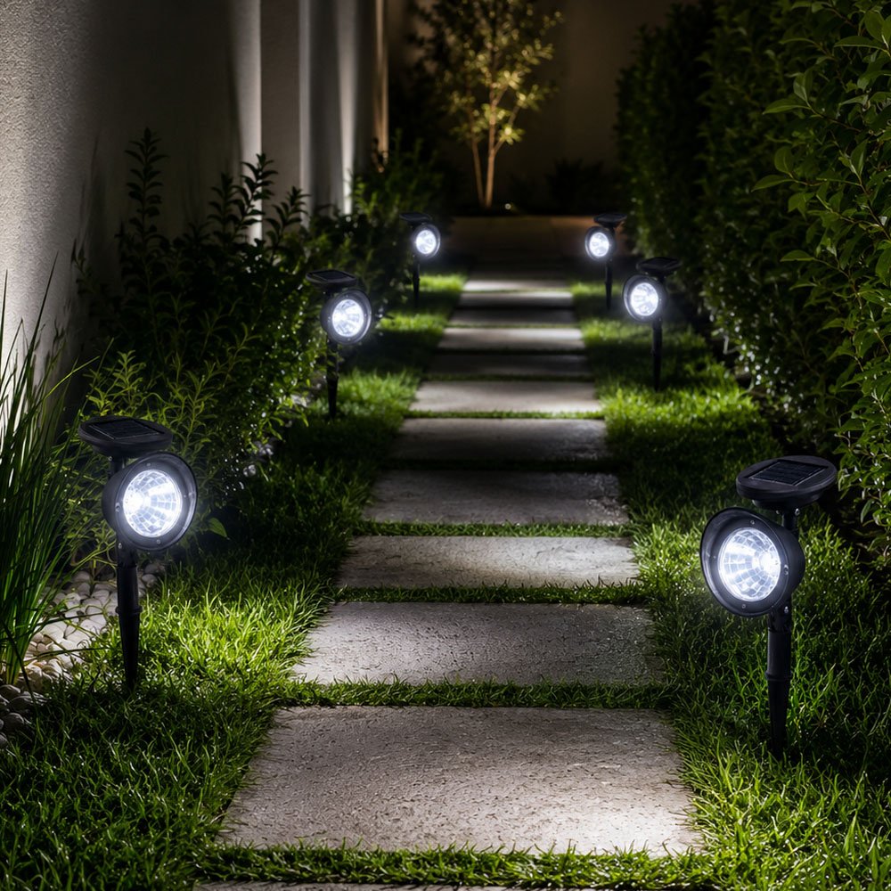 luminaria solar jardim luz leds branco refletor area externa1