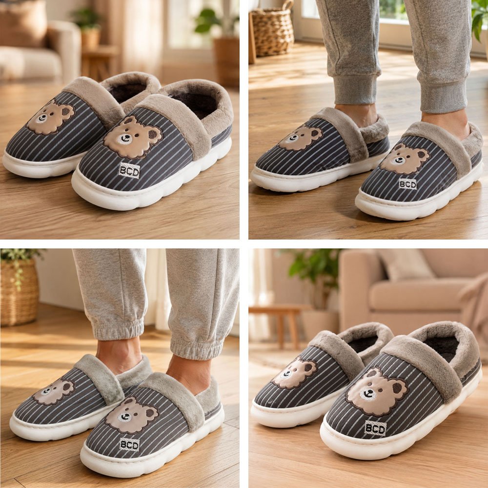 pantufa chinelo inverno ursinho adulto unissex confortavel