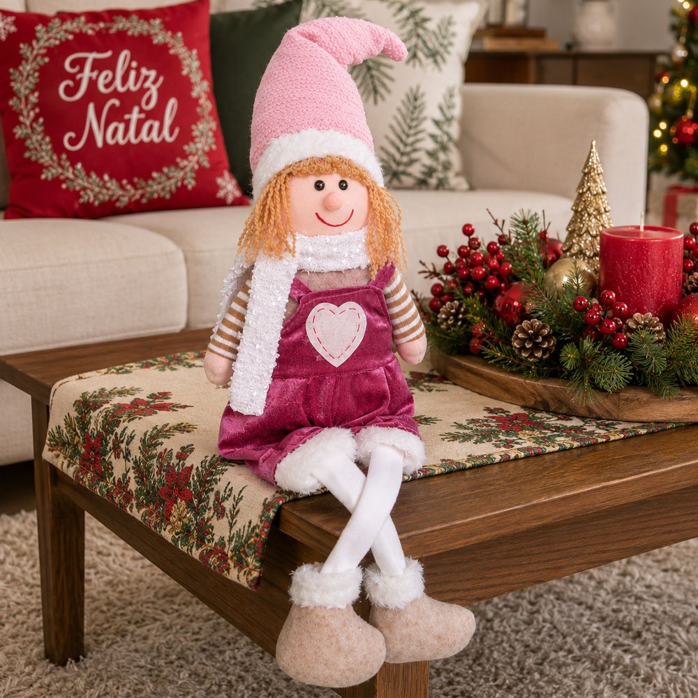 boneco decorativo natalino enfeite crianca pernas moles 64cm1
